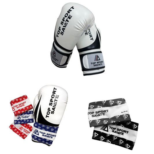 CONFEZIONE MANICHE + GUANTONI DA BOXE