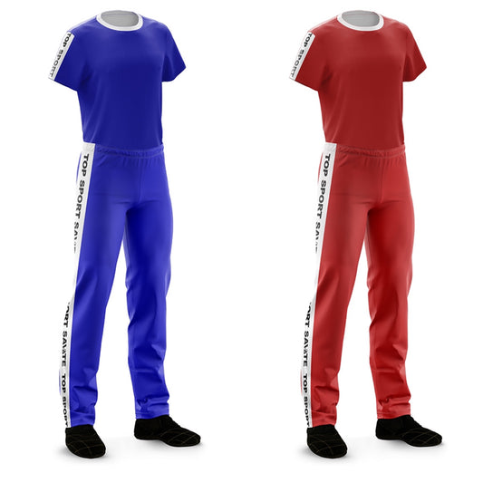 2 OUTFIT ANGOLARI BLU/ROSSI